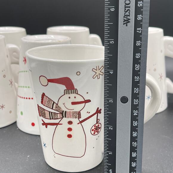 California Pantry Christmas Coffee Cups Set of 6 - Picture 7 of 7